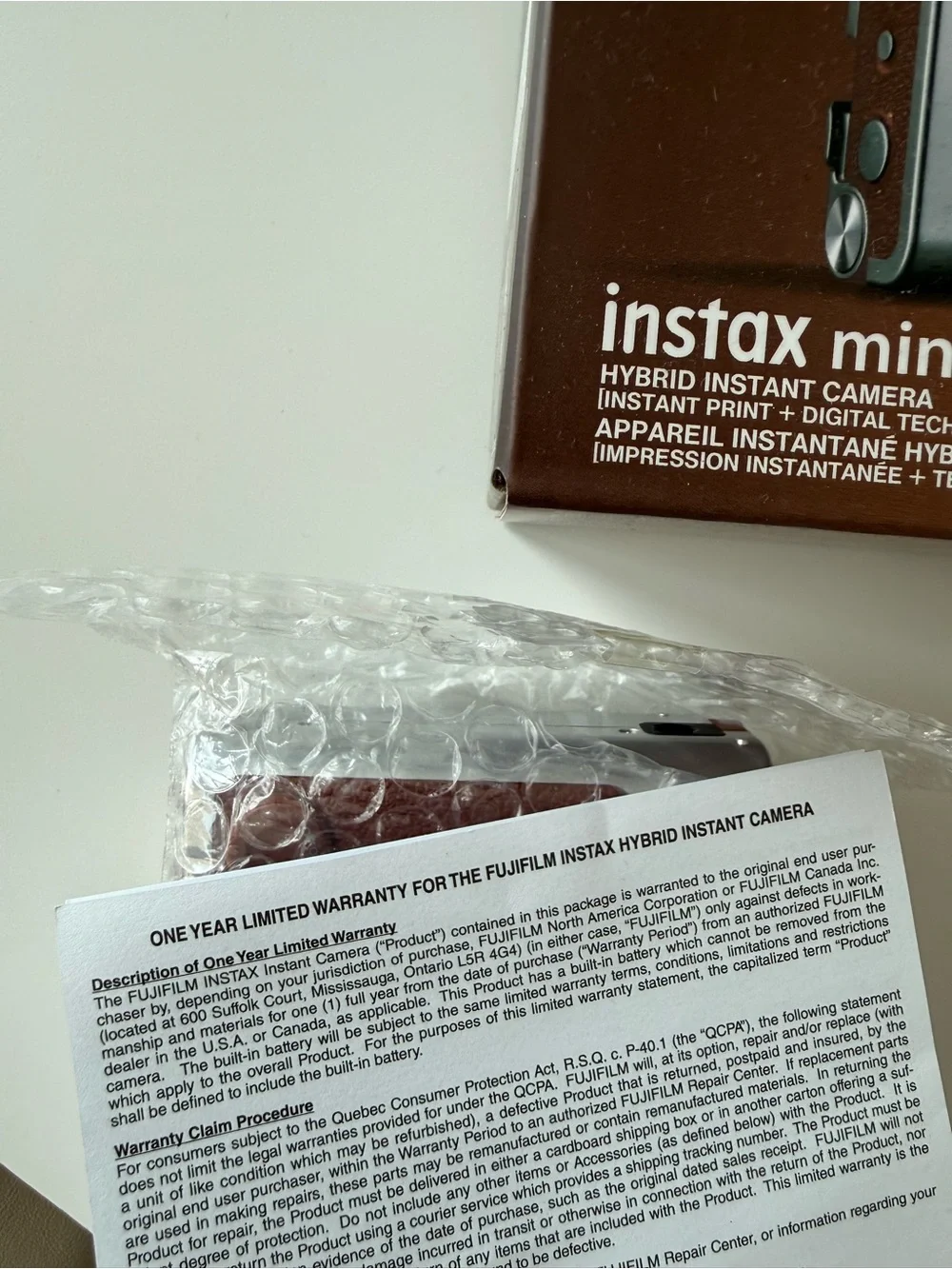 Fujifilm Instax Mini Evo Instant Film Camera - Brown